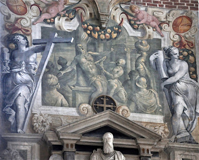 The fresco of Marcantonio Bragadin - the Venetian skinned alive