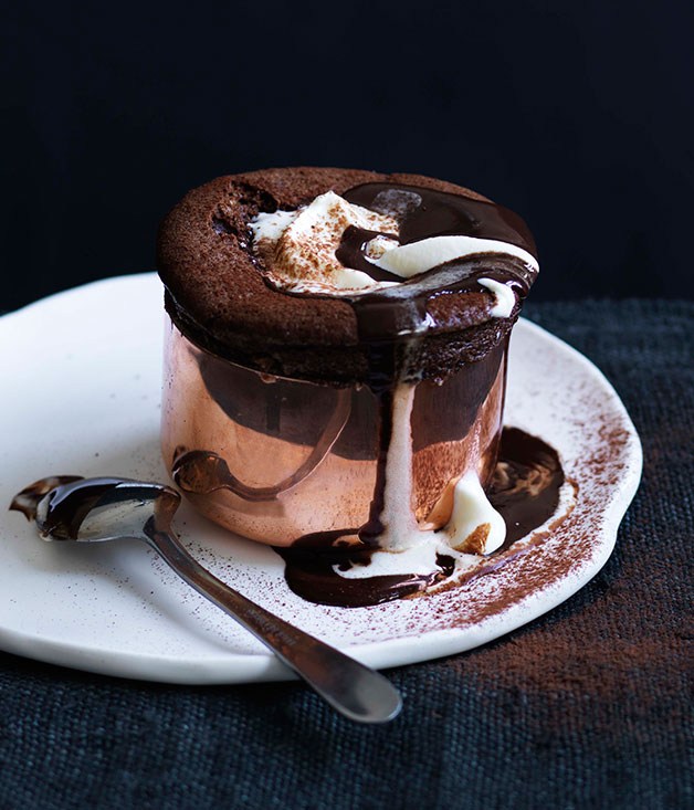 Chocolate whisky souffles